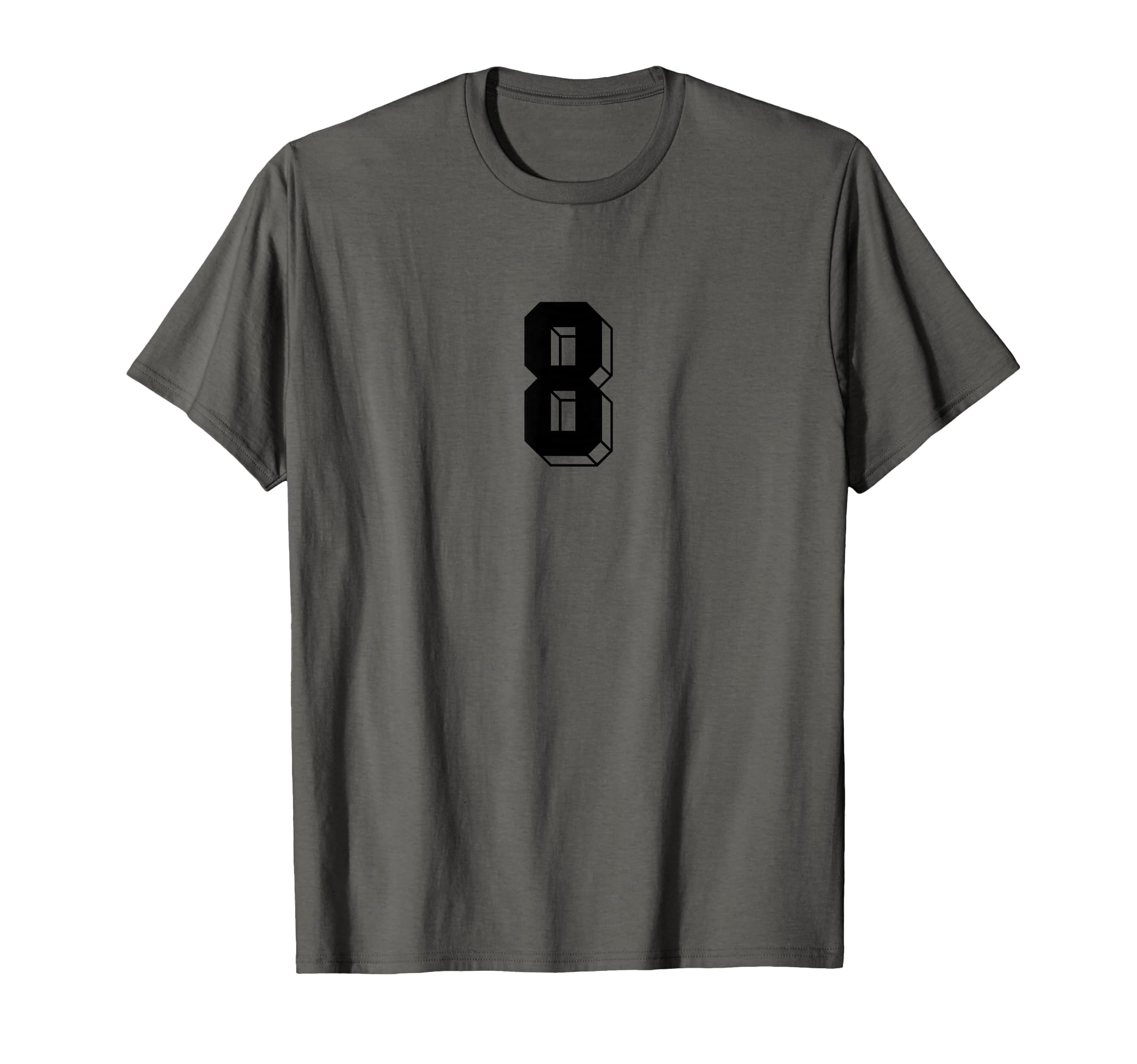 Number 8 80S 90S Soccer Team Jersey T-Shirt - Custom Art Print Men Women