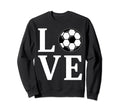 Love Soccer Ball Football Player Sweatshirt - Streetwear Style Unisex