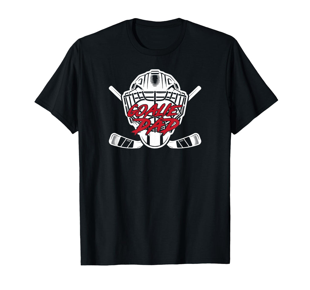 Ice Hockey Goalie Dad Hockey Keeper T-Shirt - Custom Art Print Men Women