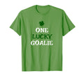One Lucky Goalie St Patricks Day Irish T-Shirt - Graphic Print Men Women