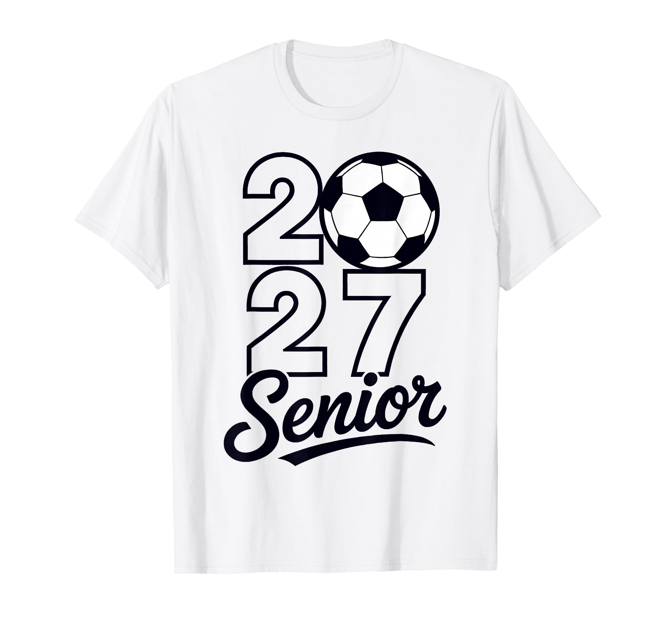 Class 2027 Senior Soccer Mens T-Shirt - Graphic Print Men Women