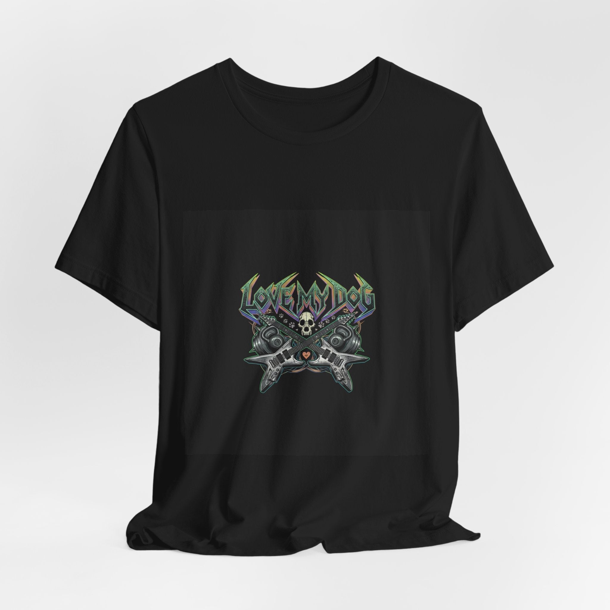 Love My Dog T-Shirt | Rock & Roll Dog Mom Dad Graphic Tee