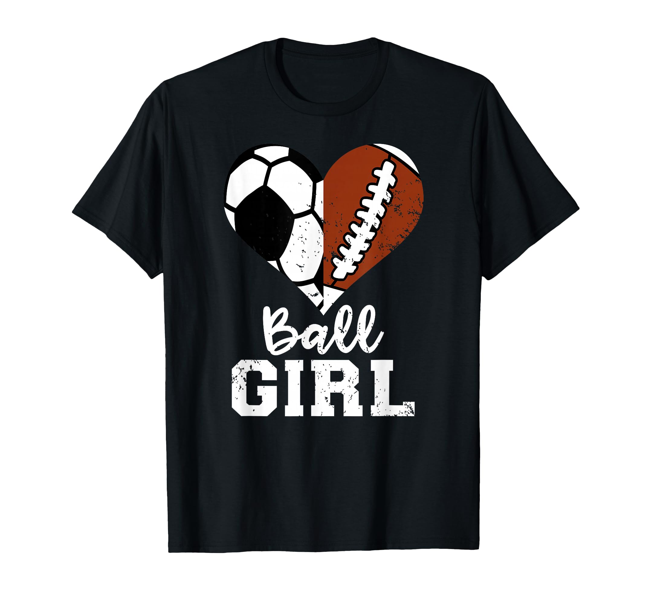 Ball Heart Funny Soccer Football T-Shirt - Trendy Graphic Men Women