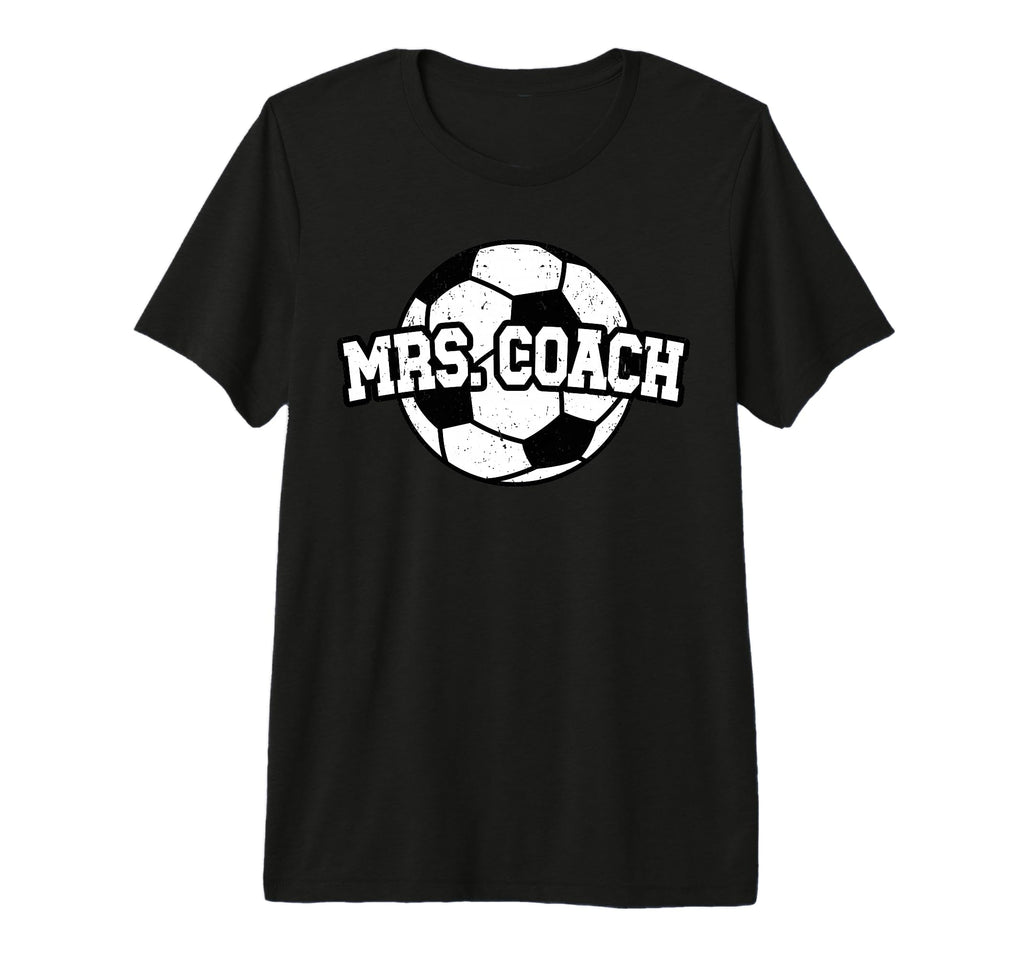 Mrs Coach Soccer Coach Wife Soccer T-Shirt - Trendy Graphic for Adults