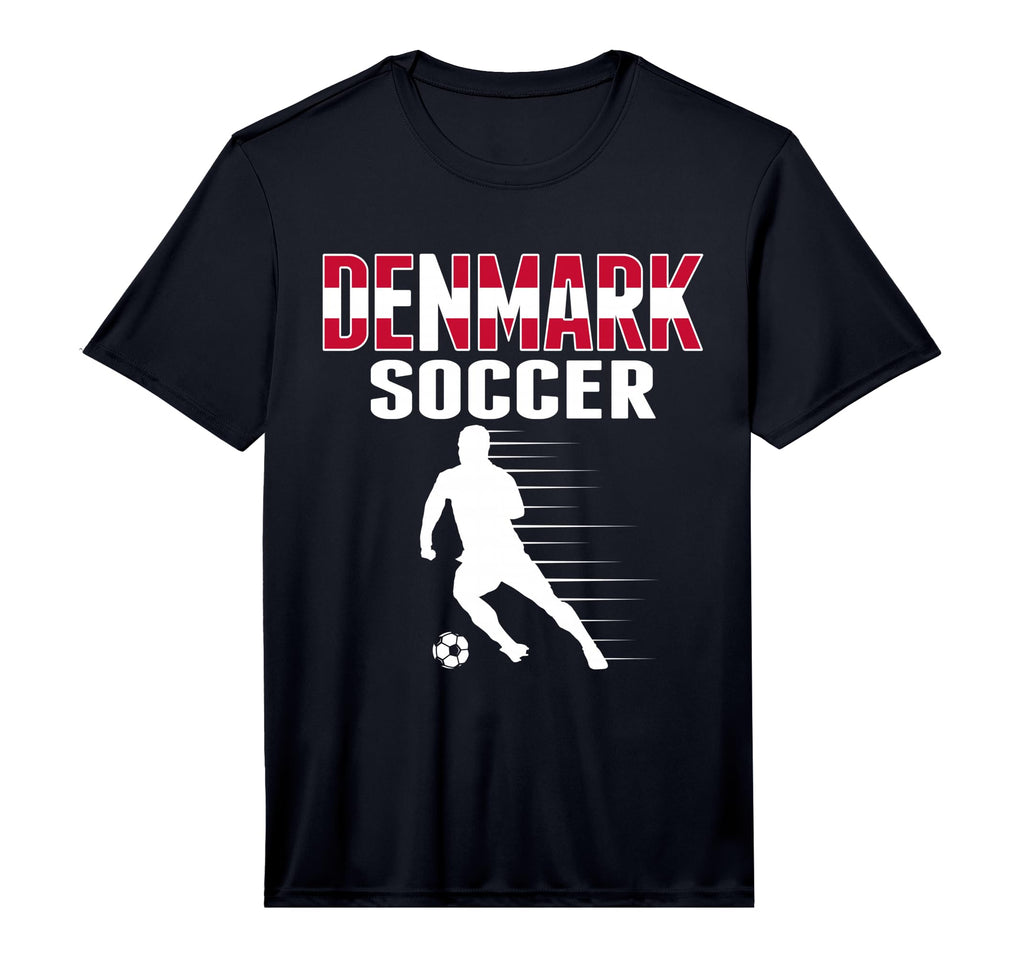 Denmark Soccer Fans Jersey Proud T-Shirt - Aesthetic Graphic for Adults