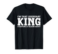King Gifts King Name Birthday Gifts T-Shirt - Minimalist Print Unisex