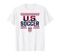 U S Soccer Sharktooth White Uswnt T-Shirt - Graphic Print Men Women