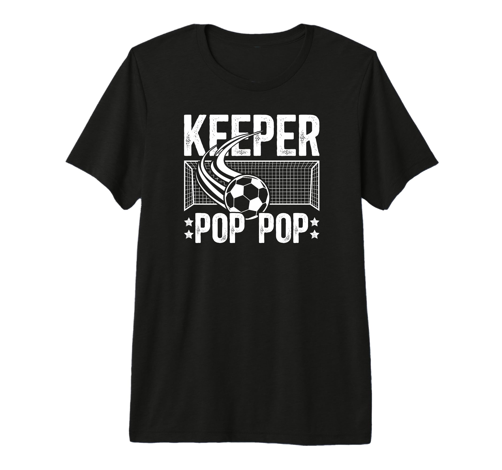 Mens Soccer Keeper Pop Pop Soccer T-Shirt - Aesthetic Graphic for Adults