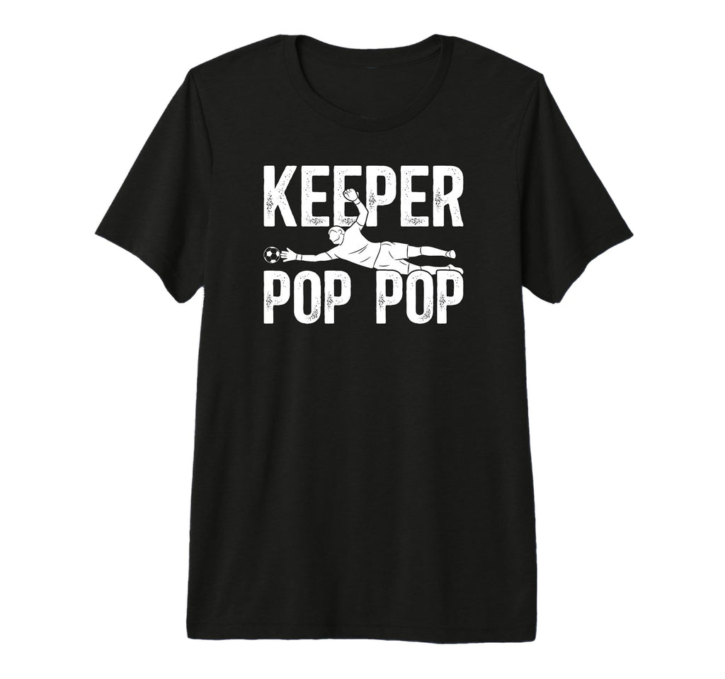 Mens Soccer Keeper Pop Pop Soccer T-Shirt - Minimalist Print Men Women