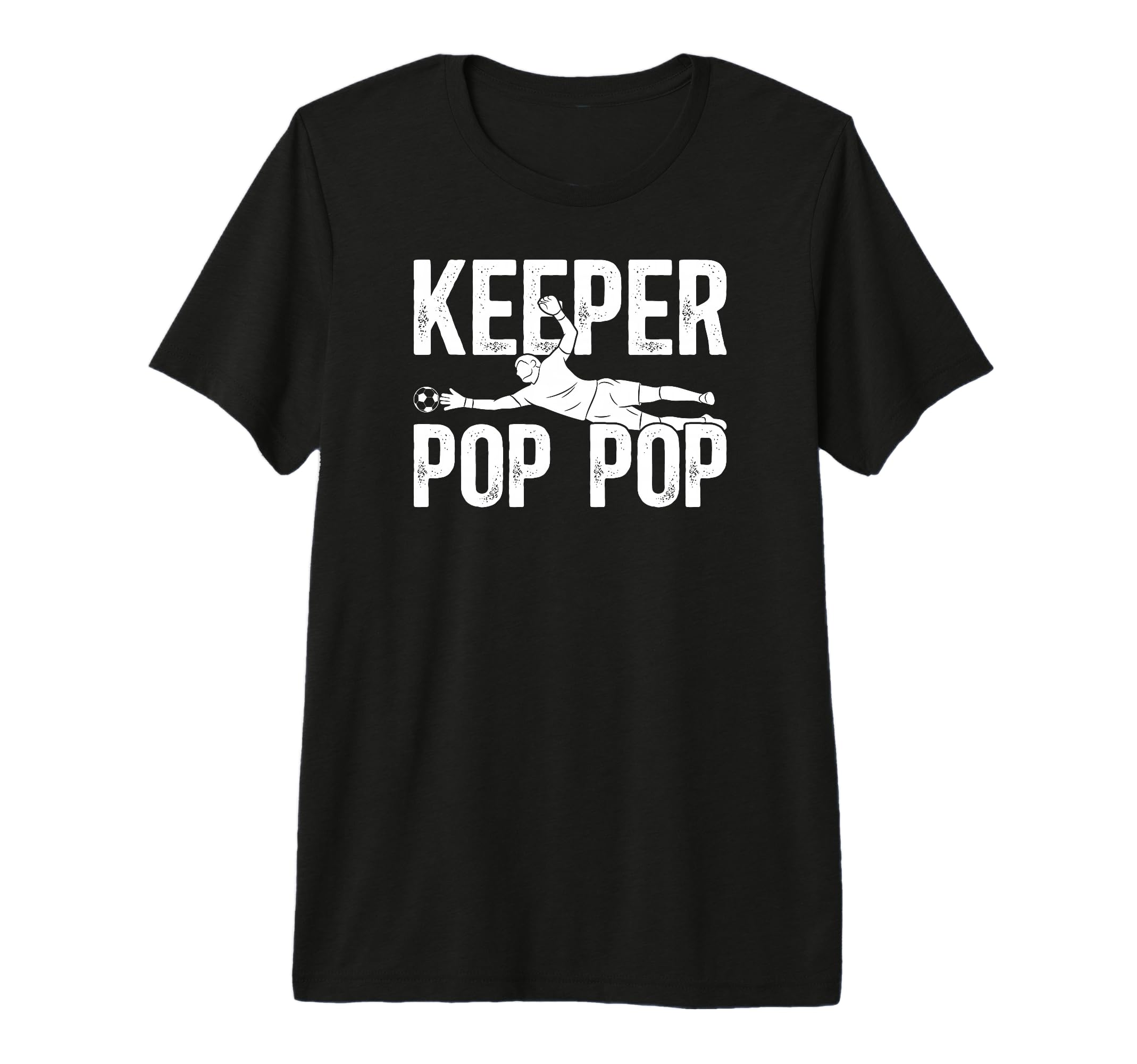 Mens Soccer Keeper Pop Pop Soccer T-Shirt - Minimalist Print Men Women