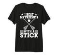 Lacrosse Goalie Tri Blend T-Shirt - Trendy Graphic for Adults