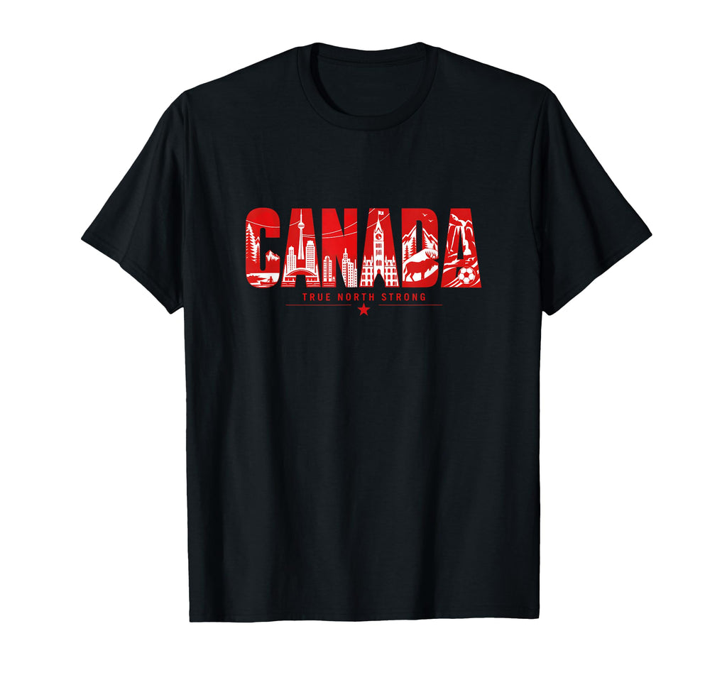 Canada Soccer Northern America T-Shirt - Fun Novelty Design for Adults