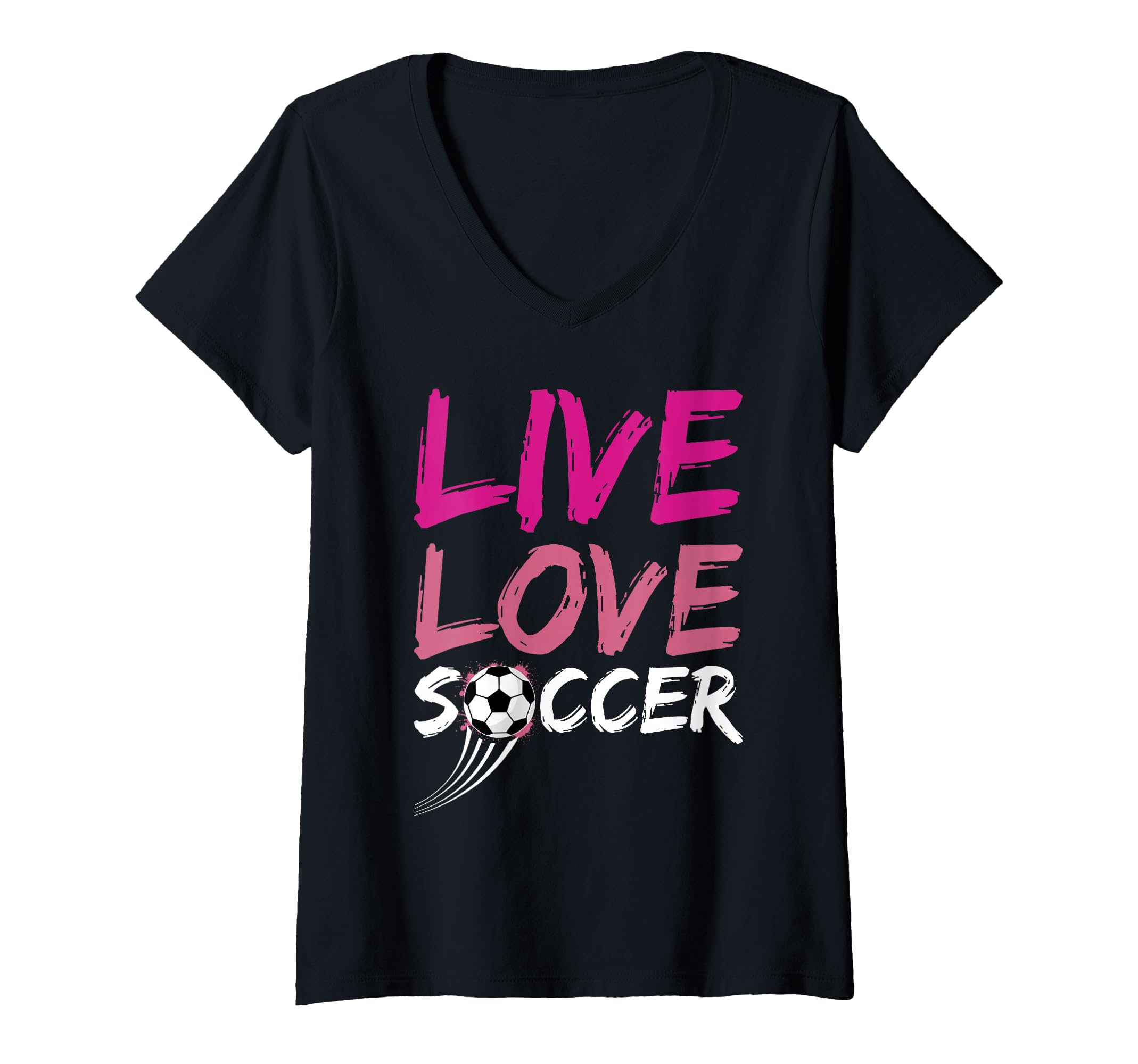 Live Love Soccer Ball Team Sports Sweatshirt - Graphic Print for Adults