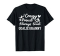 Crazy Proud Soccer Goalie Granny Soccer T-Shirt - Graphic Print for Adults