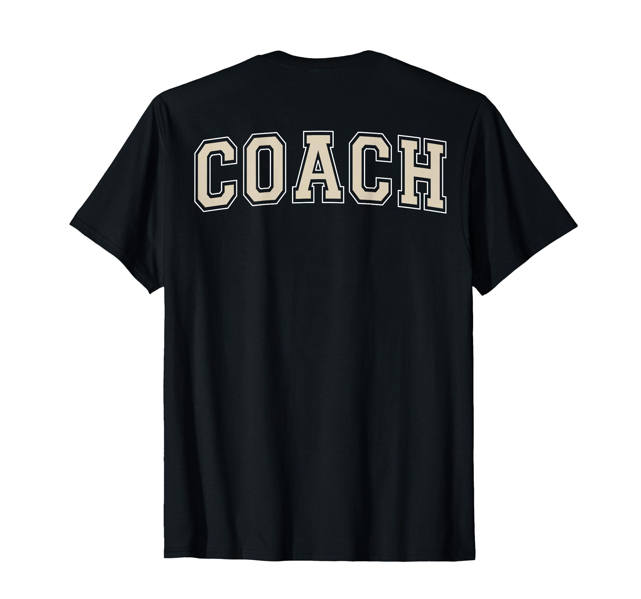 Coach Sports Trainer Ivory And White Back T-Shirt - Trendy Graphic Unisex