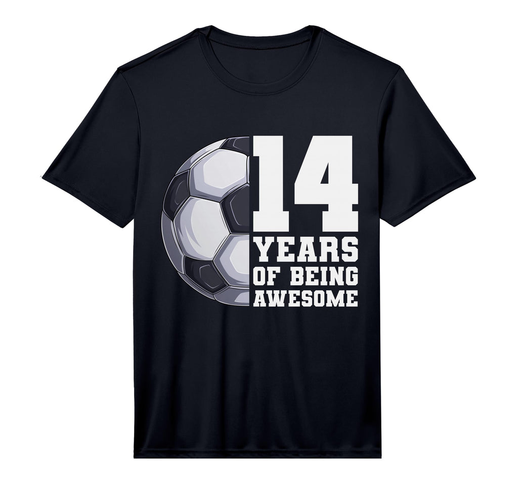 14 Years Being Awesome Soccer 14Th T-Shirt - Unique Graphic for Adults
