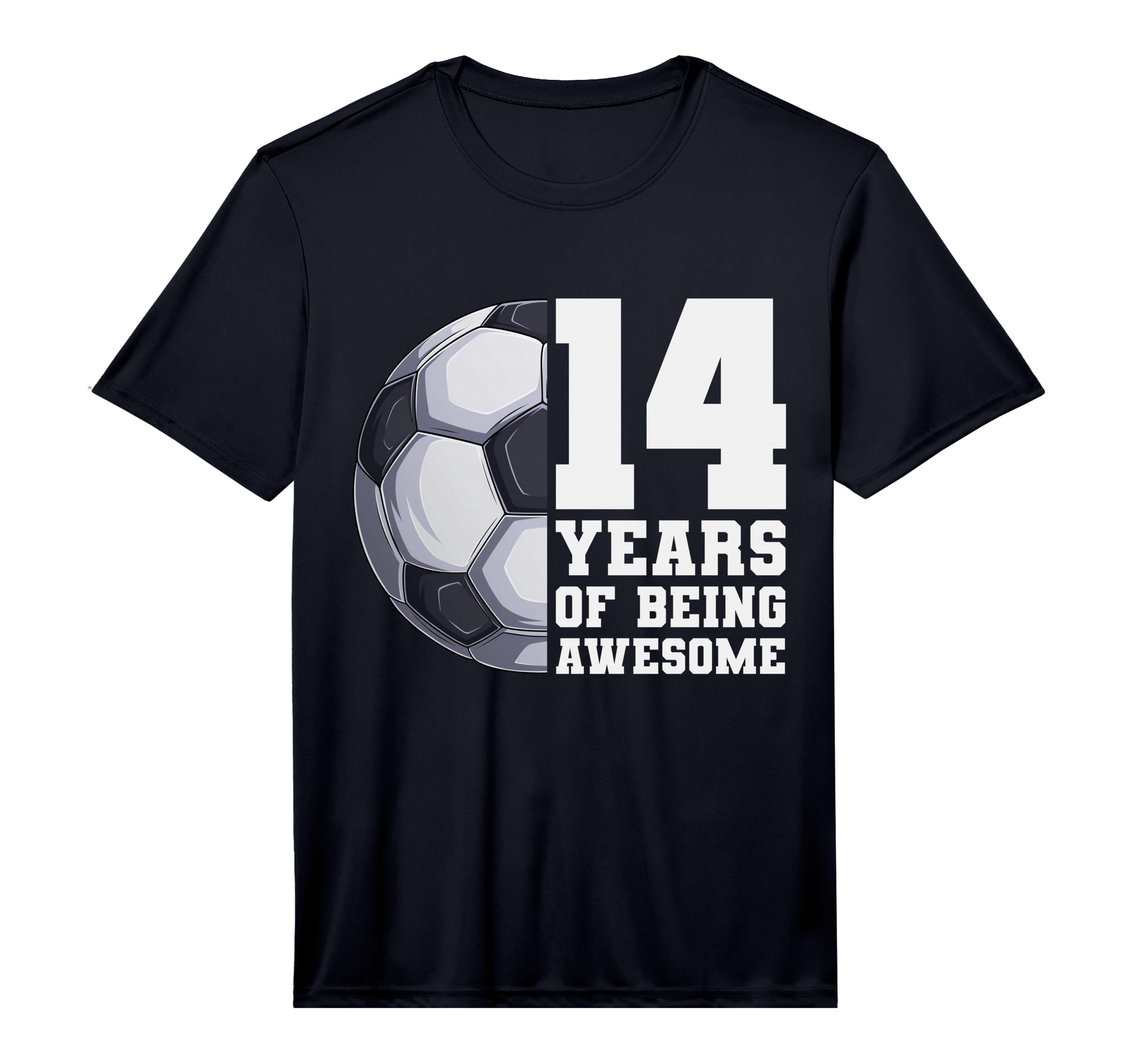14 Years Being Awesome Soccer 14Th T-Shirt - Unique Graphic for Adults