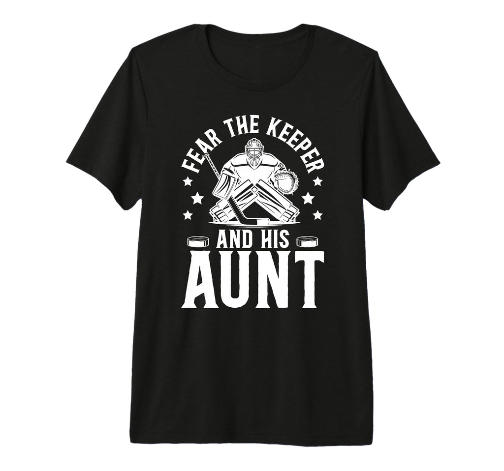 Funny Hockey Keeper Aunt Hockey Goalie T-Shirt - Minimalist Print Unisex