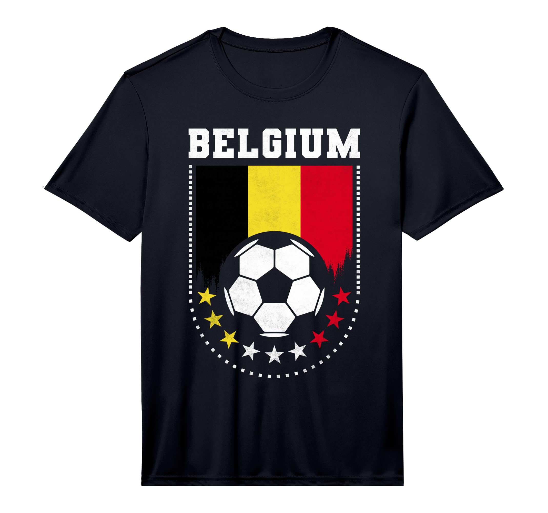 Belgium Flag Soccer Fan Performance T-Shirt - Trendy Graphic for Adults
