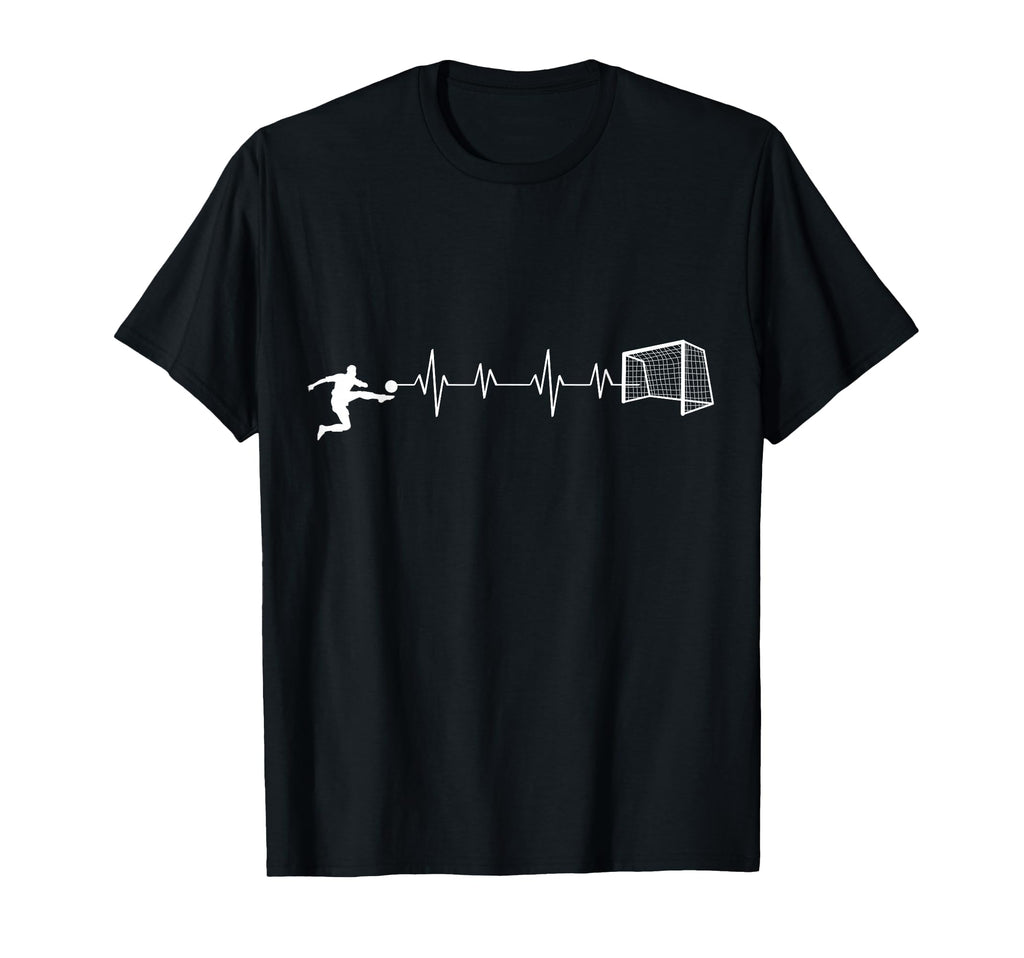 Soccer Player Kicking Ball Sports T-Shirt - Casual Everyday Wear Unisex
