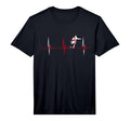 England Soccer Heartbeat Ekg Pulse T-Shirt - Custom Art Print Men Women