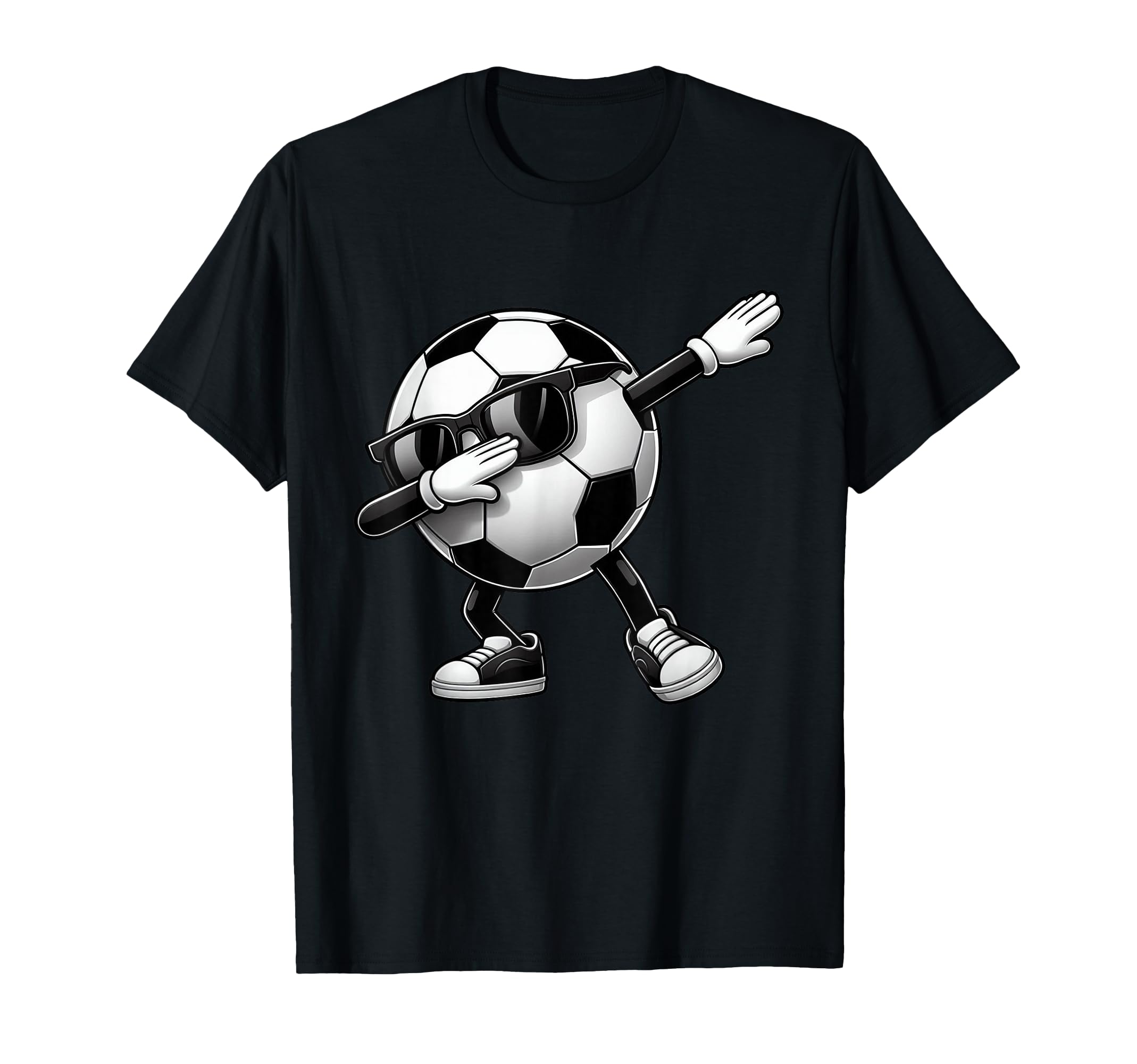 Dabbing Soccer Ball Soccer Sports T-Shirt - Minimalist Print Men Women