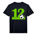 12Th Birthday Soccer 12 Years Old T-Shirt - Graphic Print Men Women