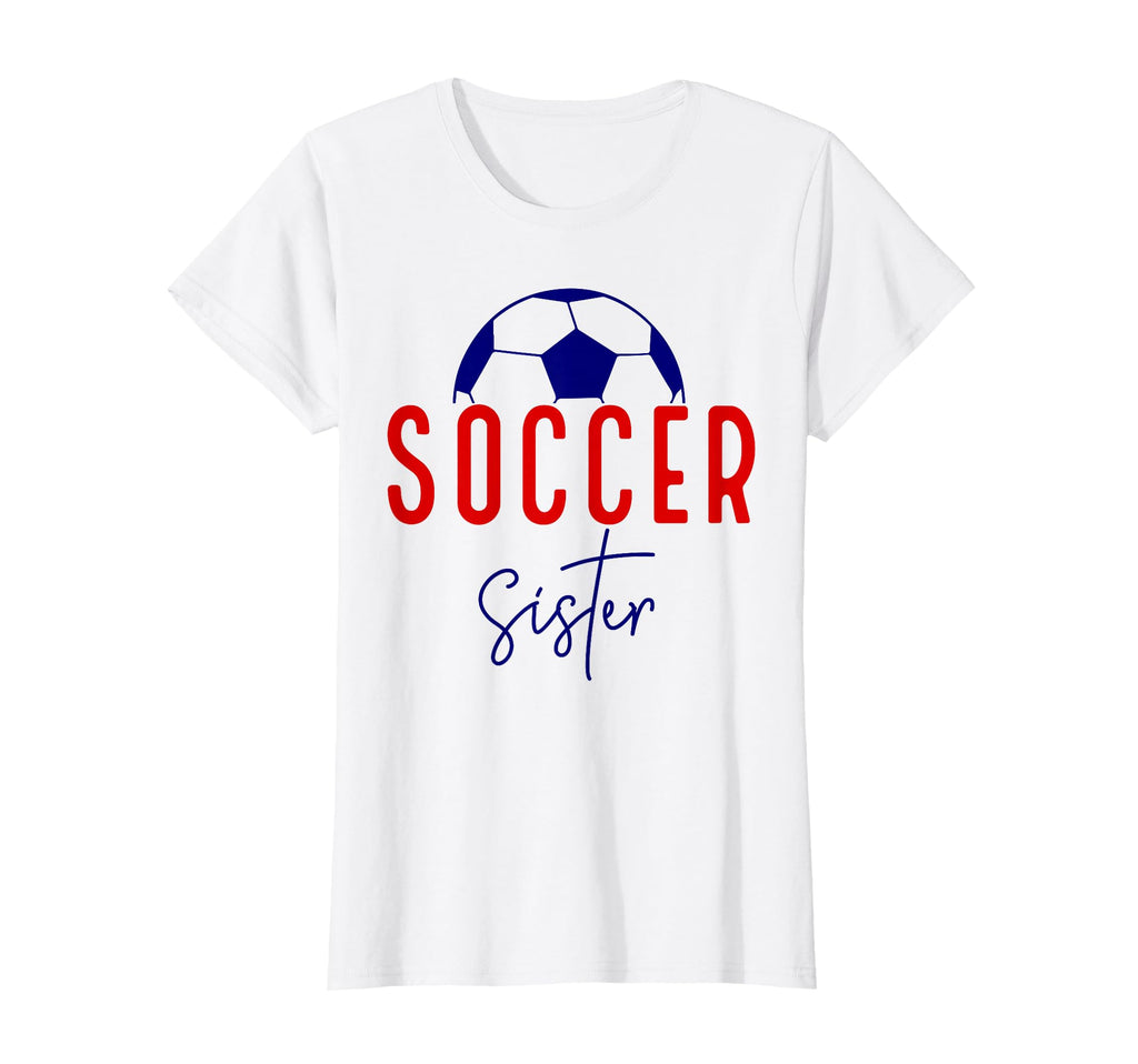 Soccer Sister Soccer Lil Sis Soccer T-Shirt - Graphic Print for Adults