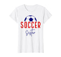 Soccer Sister Soccer Lil Sis Soccer T-Shirt - Graphic Print for Adults