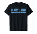 Maryland Soccer Sky Blue Text T-Shirt - Aesthetic Graphic Men Women