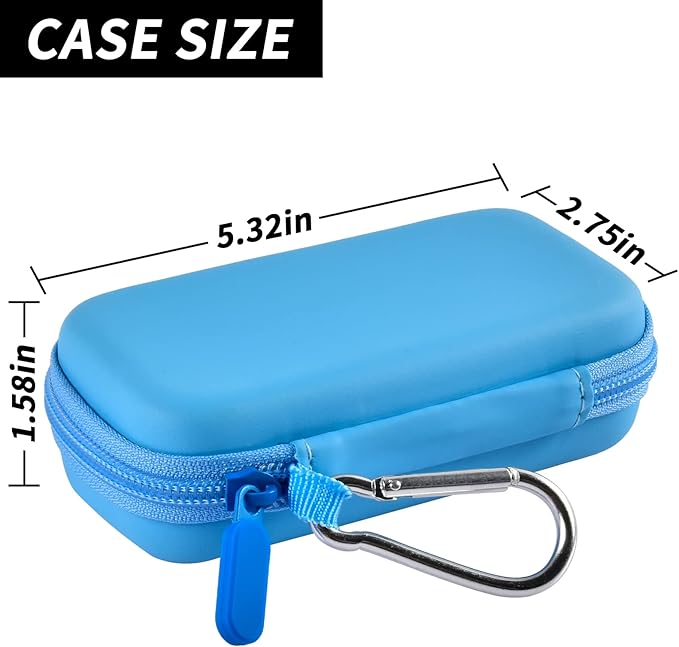MP3 & MP4 Player Case for SOULCKER/G.G.Martinsen/Grtdhx/iPod Nano/Sandisk Music Player/Sony NW-A45 and Other Music Players with Bluetooth. Fit for Earbuds, USB Cable, Memory Card - Blue