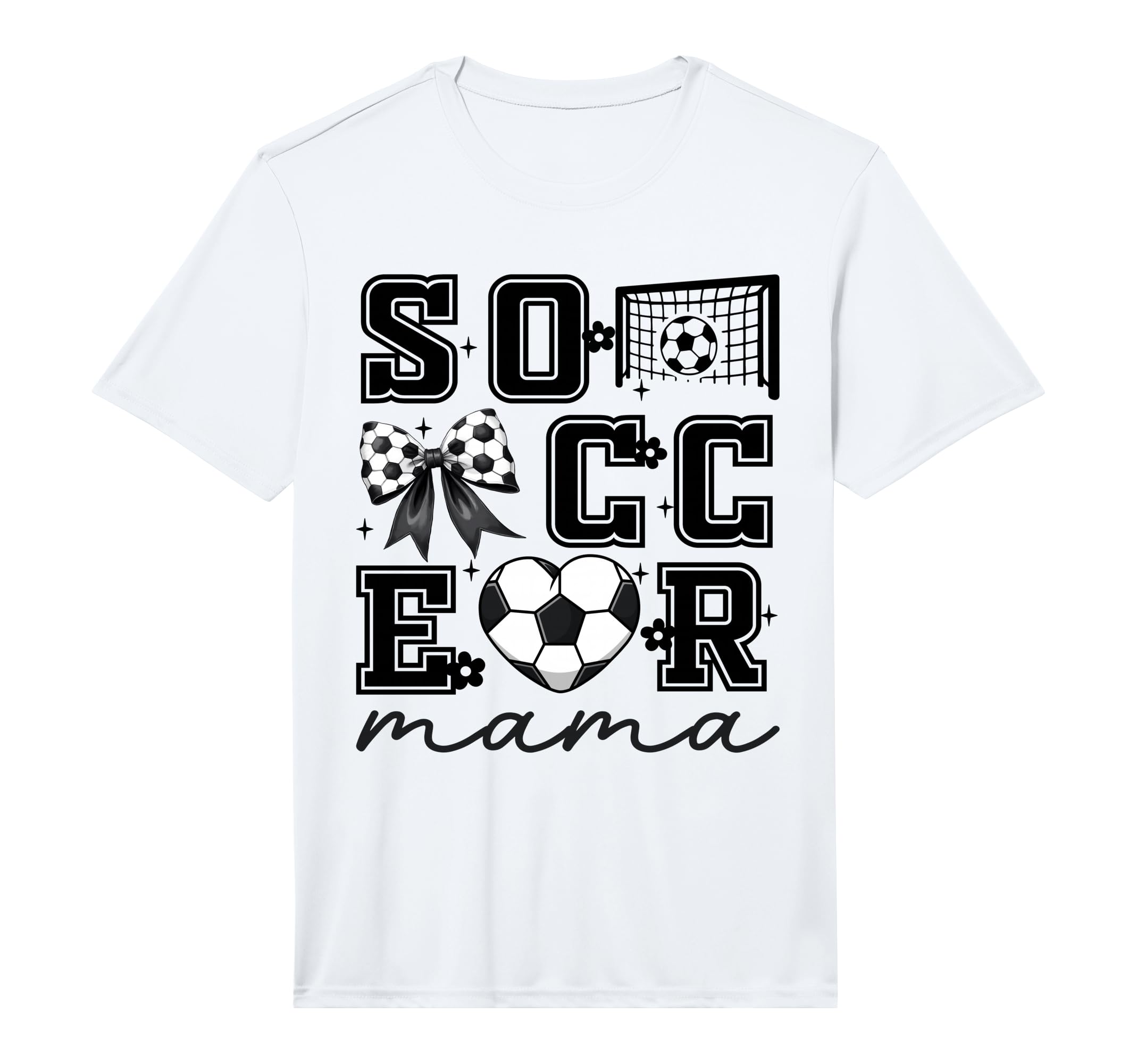 Football Mama Coquette Bow Funny T-Shirt - Minimalist Print Unisex