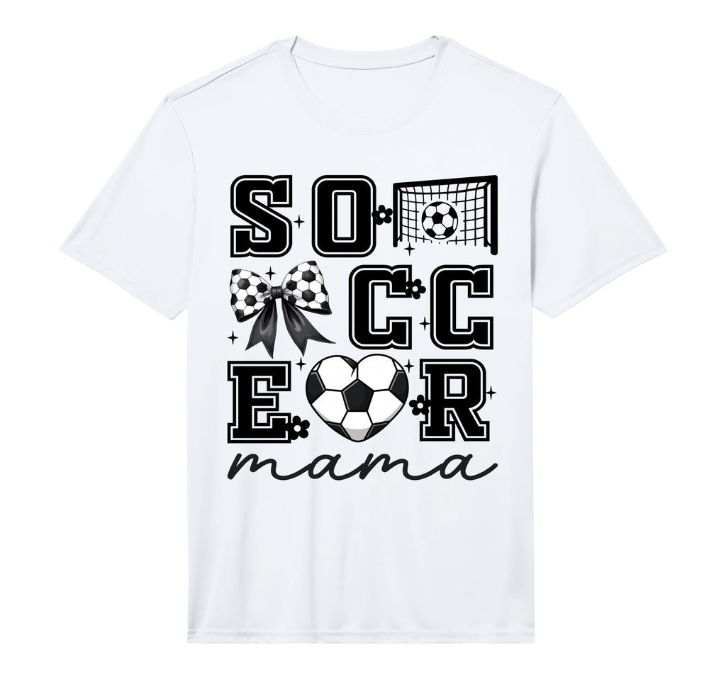 Football Mama Coquette Bow Funny T-Shirt - Novelty Apparel for Adults