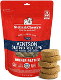 Stella & Chewy's Freeze-Dried Raw Dinner Patties - Venison Blend Recipe - High Protein Grain-Free Puppy & Dog Food - Perfect For Picky Eaters - 5.5 oz