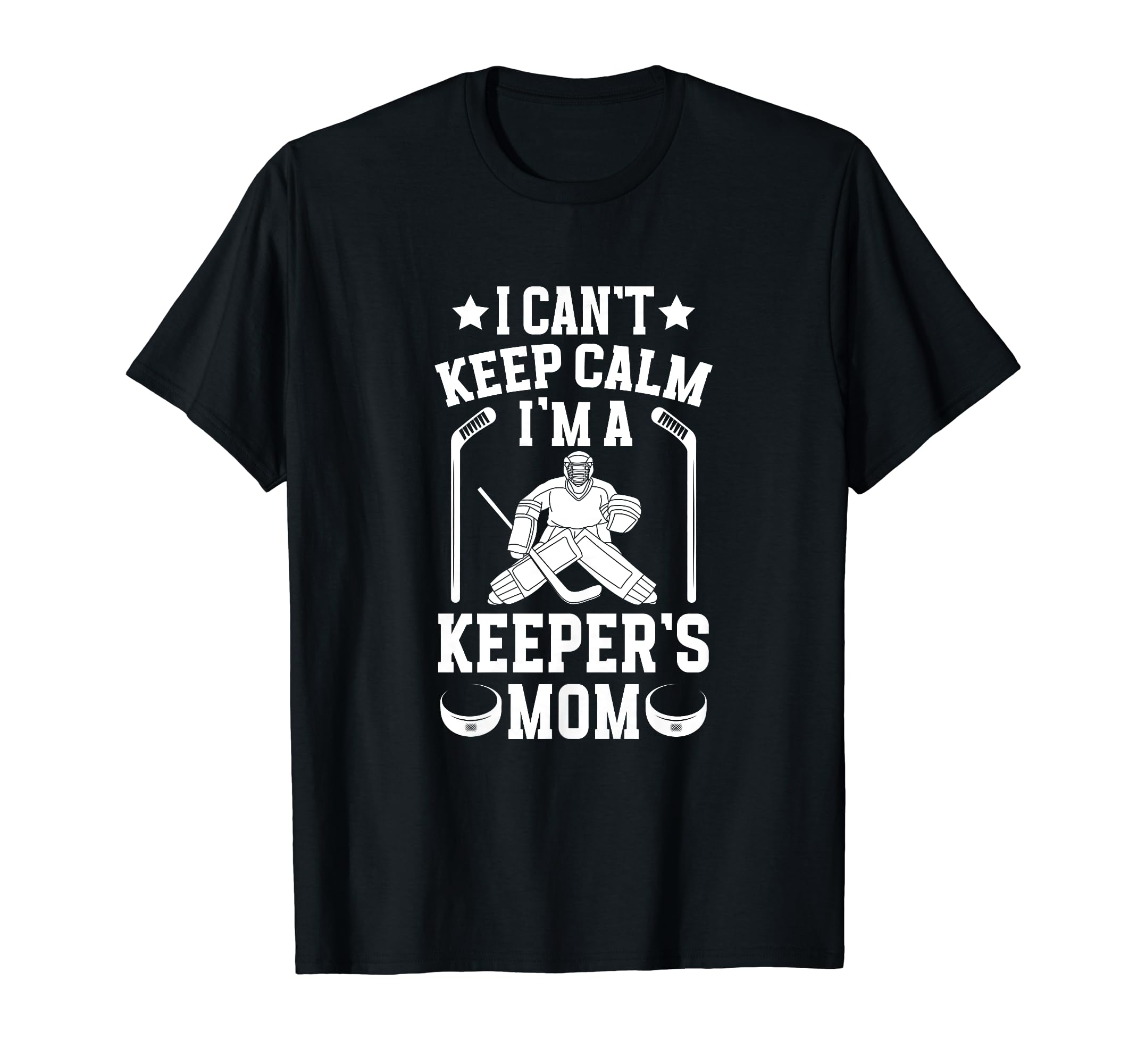 Im Hockey Keeper Mom Ice Hockey T-Shirt - Unique Graphic for Adults