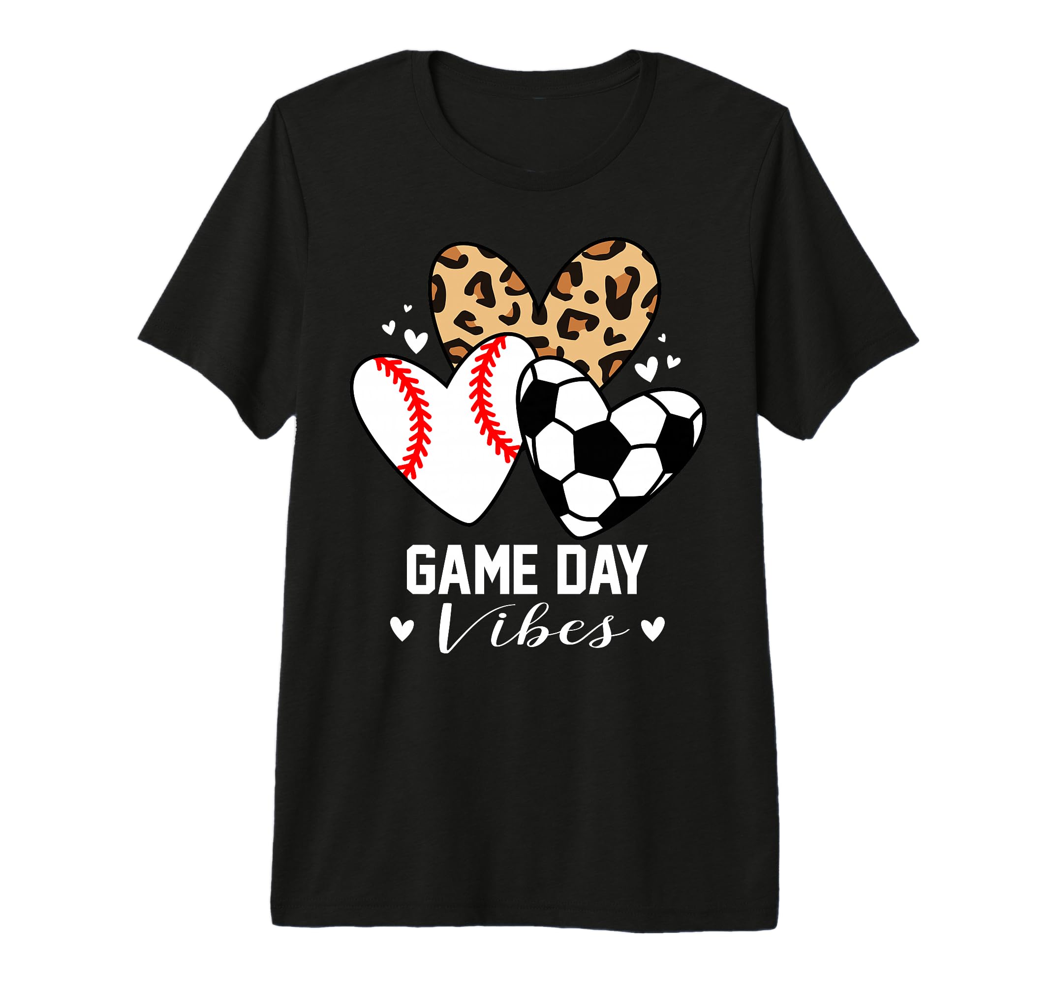 Game Day Vibes Funny Soccer Baseball Mom T-Shirt - Graphic Print Men Women