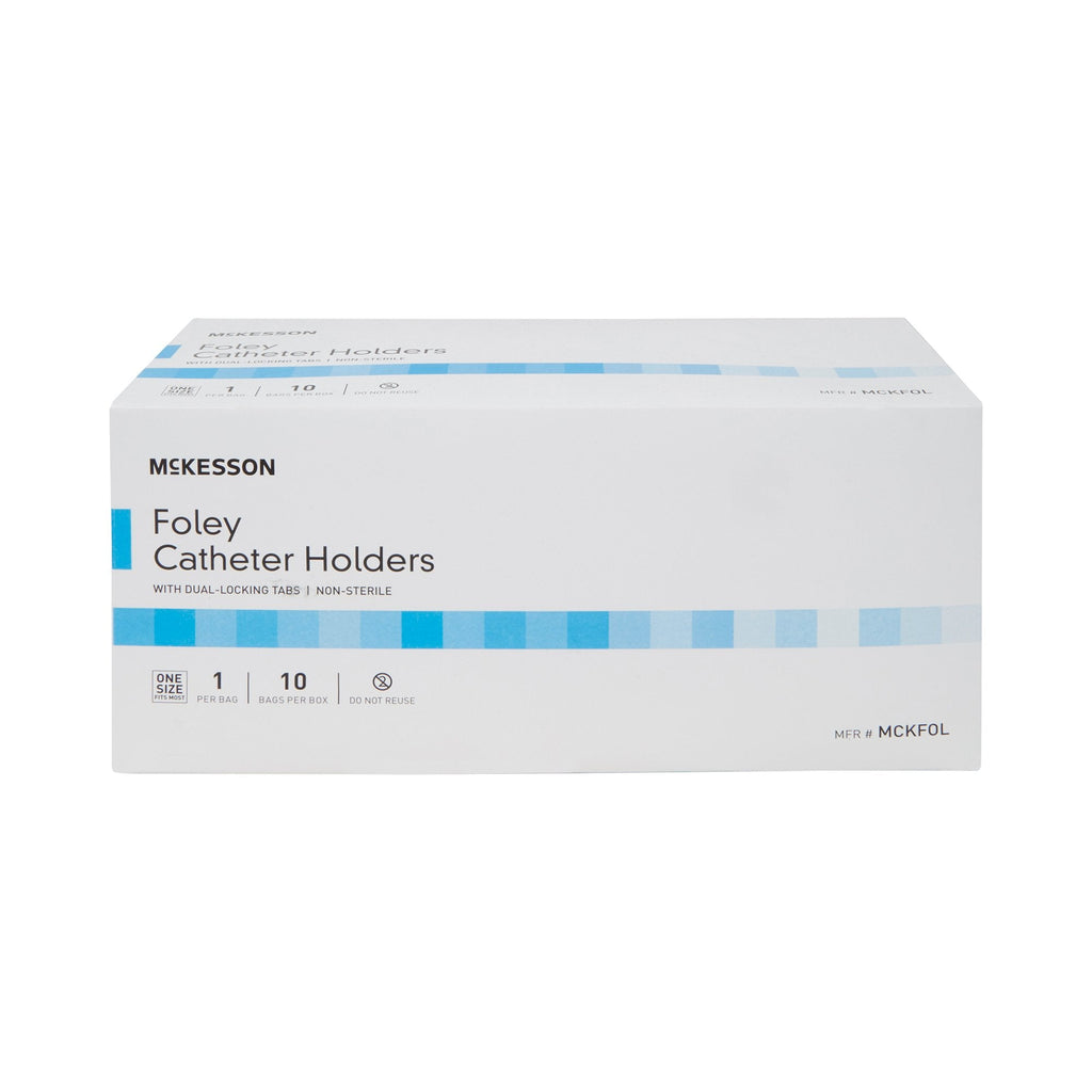 McKesson Foley Catheter Holder Leg Strap With Dual-Locking Tabs, 2 x 24 Inch MCKFOL