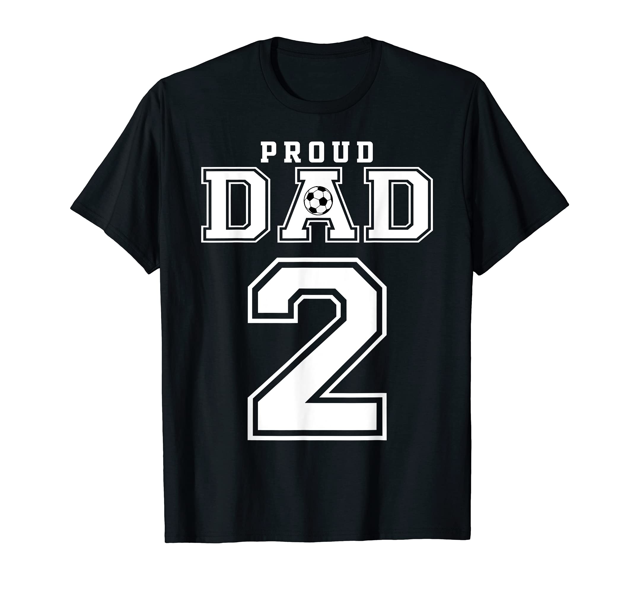 Number 2 Custom Proud Soccer Futbol T-Shirt - Minimalist Print Men Women