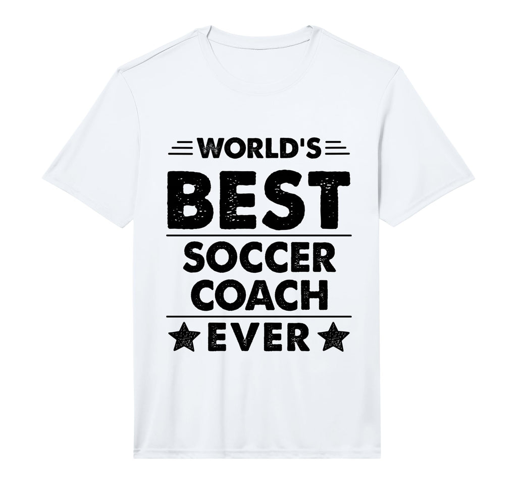 Mens Worlds Best Soccer Coach Ever T-Shirt - Trendy Graphic Unisex
