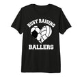 Busy Raising Ballers Soccer Volleyball T-Shirt - Graphic Print for Adults