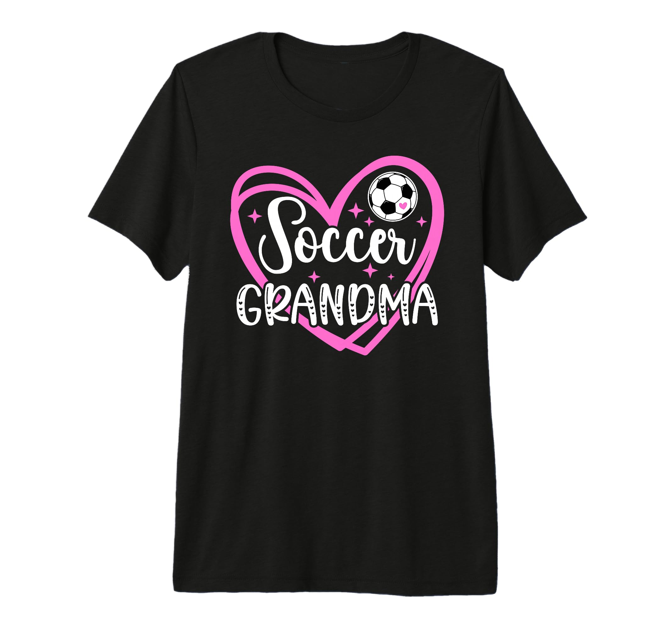 Soccer Grandma Heart Grandma Soccer Player T-Shirt - Graphic Print Unisex