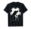 Old Silhouette Soccer Ball Football T-Shirt - Unique Graphic Men Women