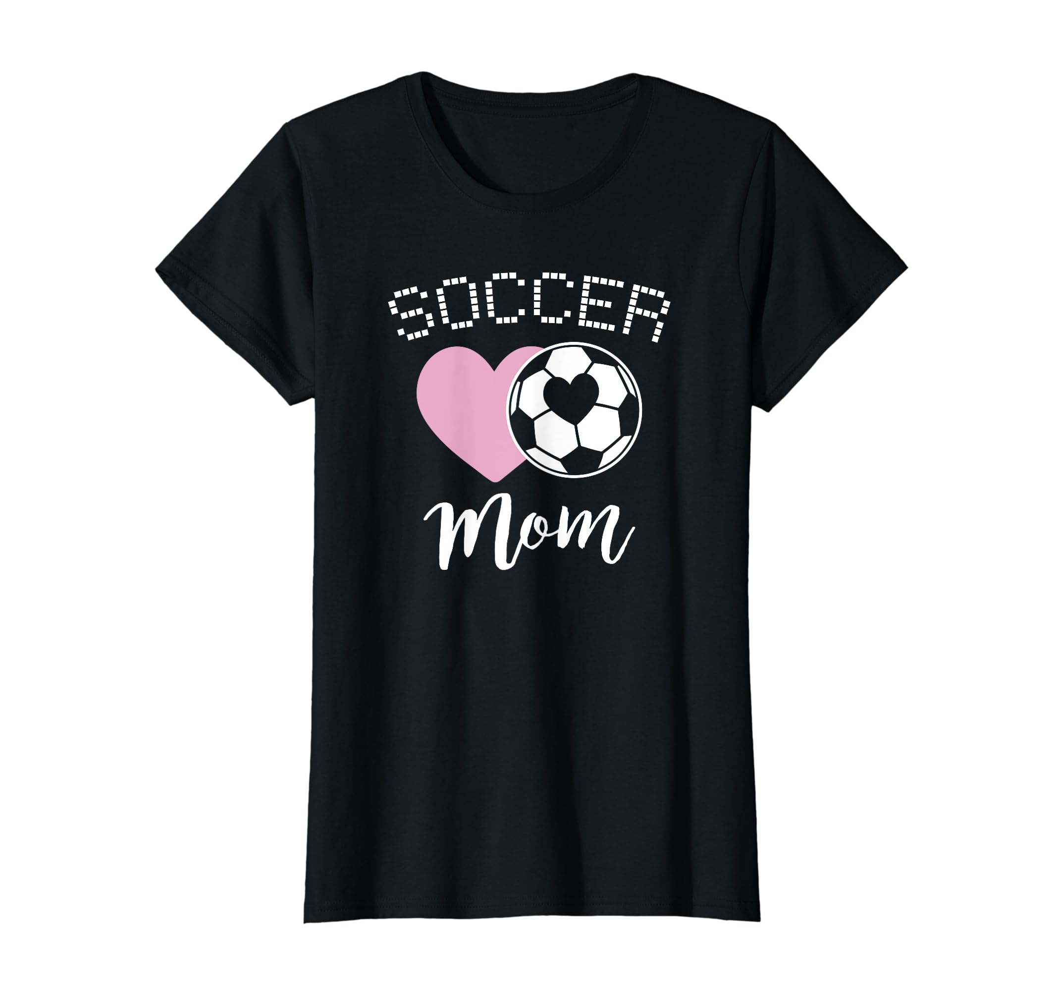 Soccer Mom Love Heart Mama Mommy Mother T-Shirt - Trendy Graphic Men Women