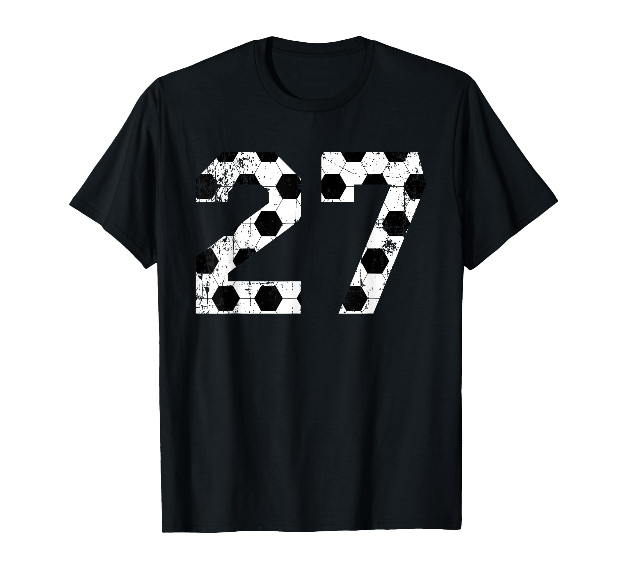 Soccer 27 Jersey Number T-Shirt - Minimalist Print Unisex