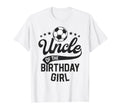 Uncle Birthday Soccer Themed T-Shirt - Casual Everyday Wear Men Women