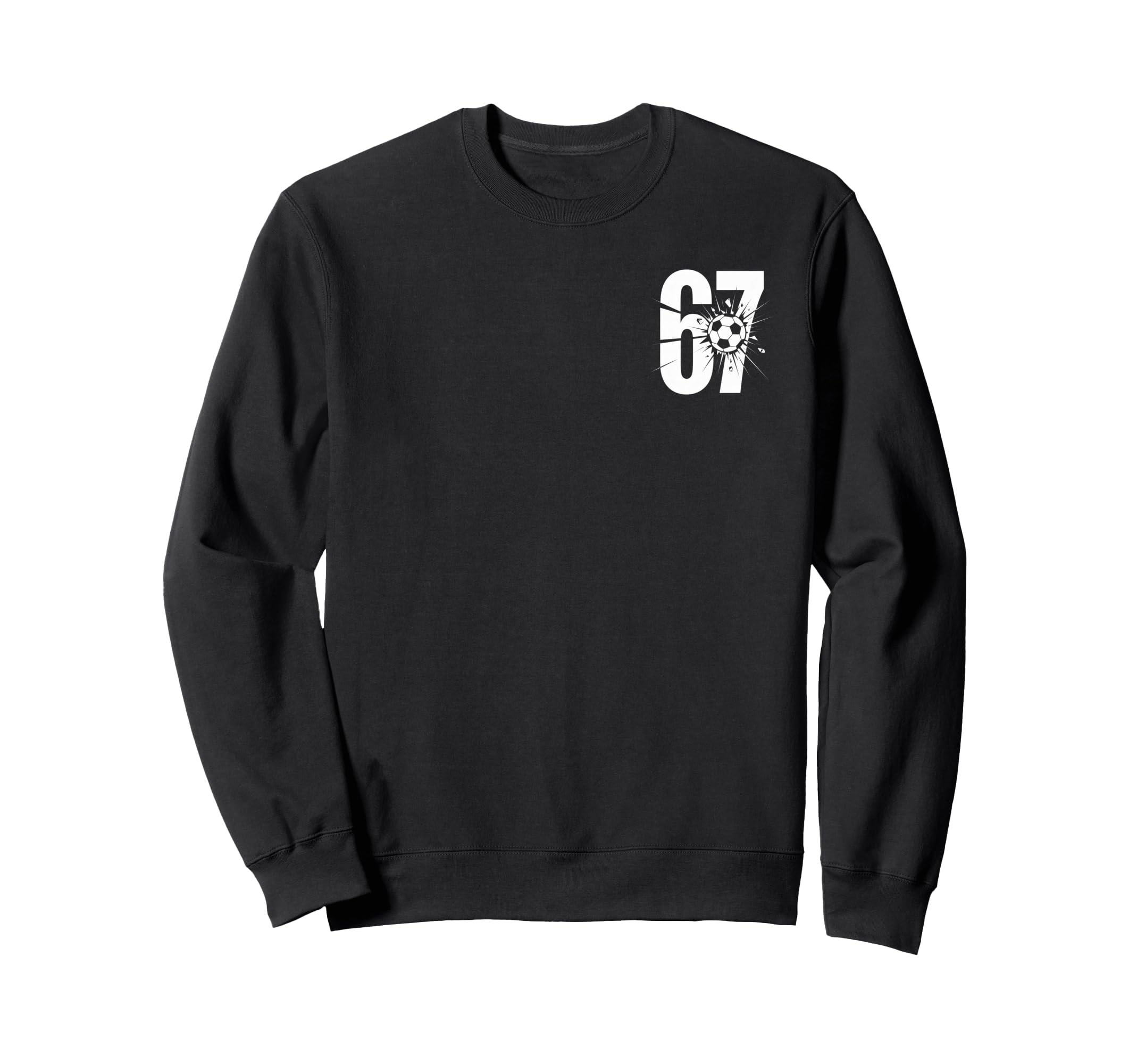 67 Soccer Fan Player Sports Sweatshirt - Streetwear Style for Adults