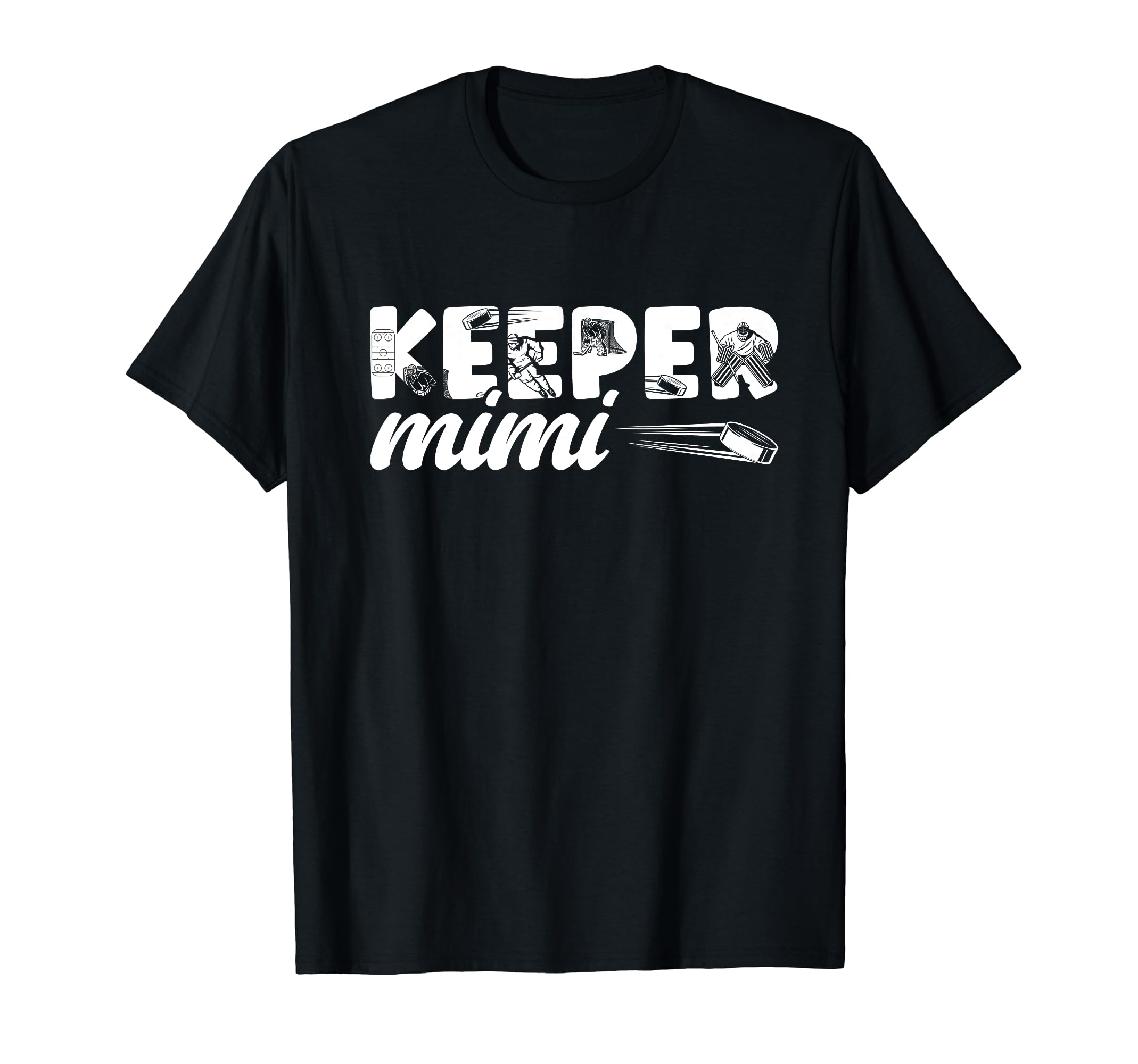 Ice Hockey Keeper Mimi Ice Hockey T-Shirt - Custom Art Print Men Women