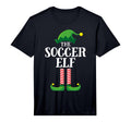 Soccer Elf Matching Family Group T-Shirt - Fun Novelty Design Men Women