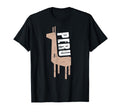Alpaca Distressed Peru T-Shirt - Fun Novelty Design for Adults