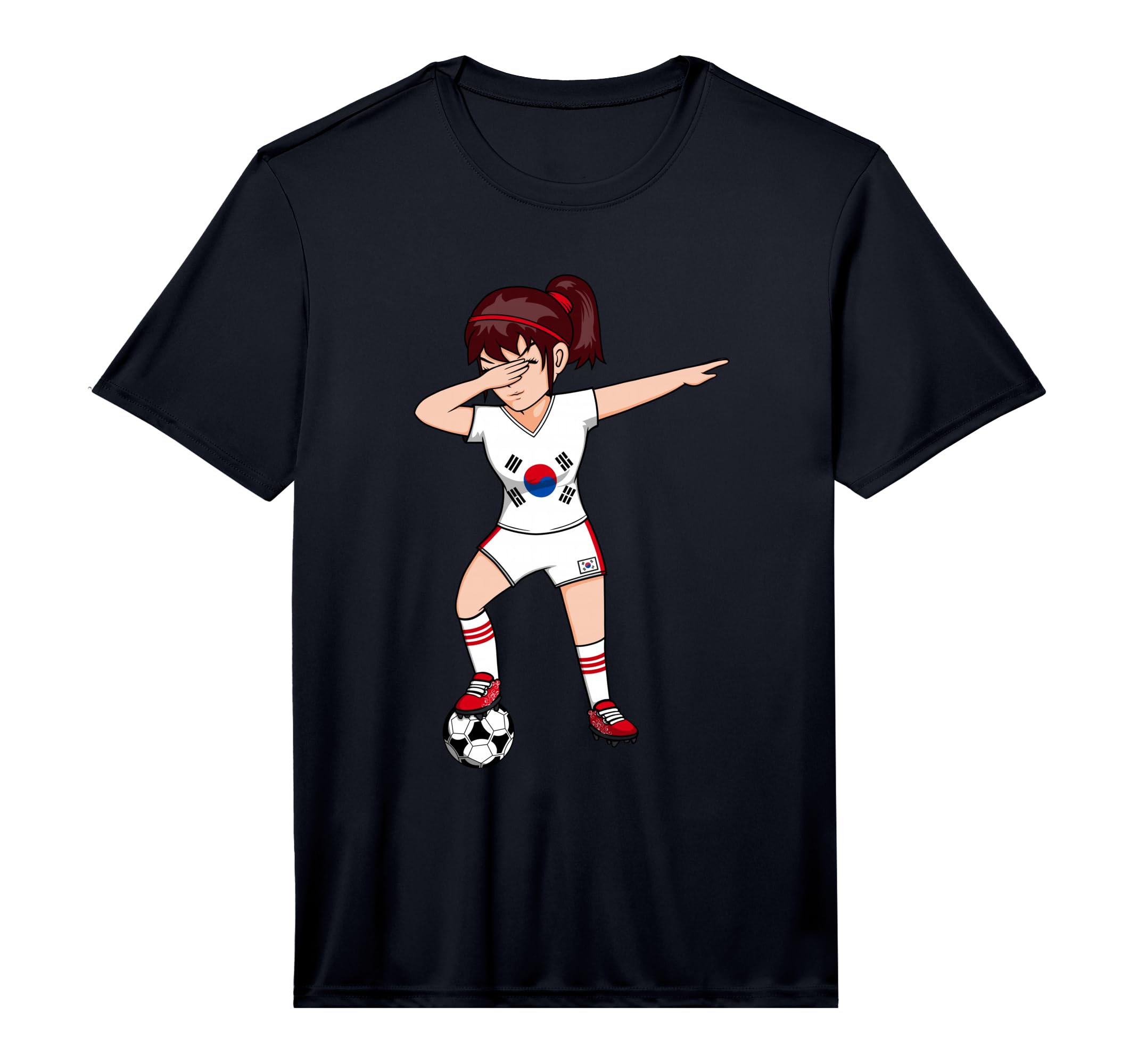 Dabbing Soccer South Korea Jersey T-Shirt - Novelty Apparel for Adults